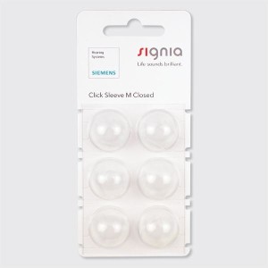 Signia - Cupoline Click Sleeves M Closed per apparecchi RIC