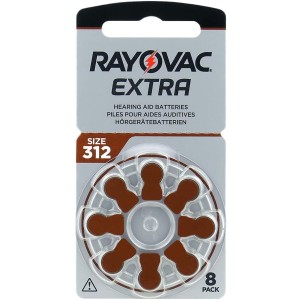 Rayovac - Blister 8 pile Acustiche Extra 312