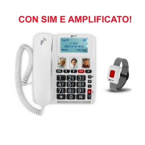 Geemarc - CL9000 telefono fisso amplificato con display e sim